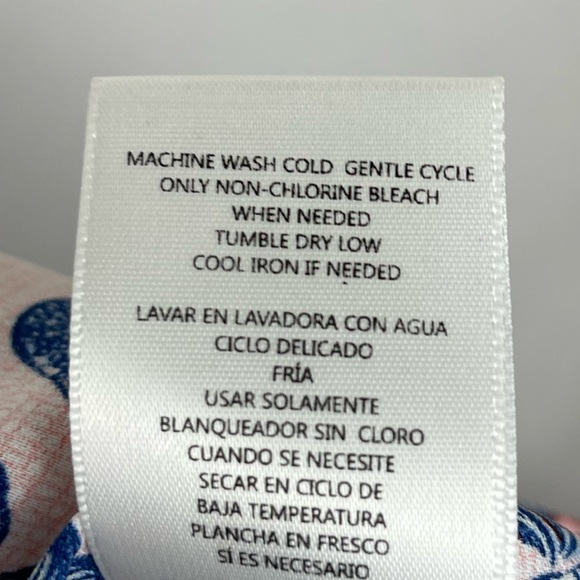 Kut from the Kloth Adriana Cold Shoulder Blouse Pink Floral Print Size Small - Picture 9 of 9